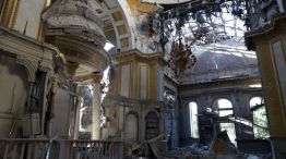 Rusia y Ucrania se acusan del ataque a una catedral destacada por la Unesco. 