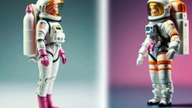 La embadurnaron con cenizas del Monte St. Helenes, un icónico volcán de Washington que arroja un material análogo al regolito lunar.