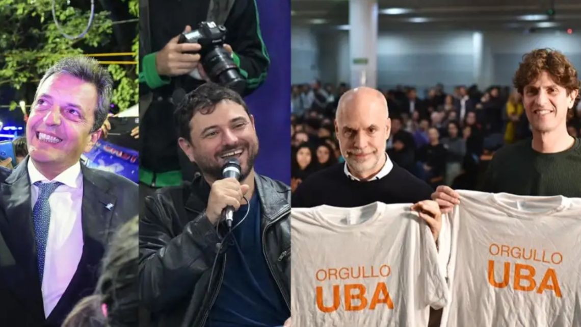 Sergio Massa, Juan Grabois, Horacio Rodríguez Larreta and Martín Lousteau | Cedoc Perfil
