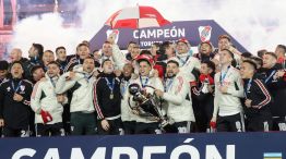 River festeja su merecido título de campeón de la Liga Profesional 2023.