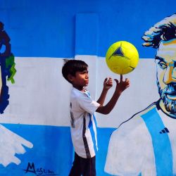 Maradona y Messi | Foto:CEDOC