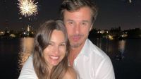 Roberto García Moritán junto a Pampita