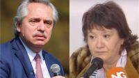 Alberto Fernández y Gloria Romero, madre de Cecili Strzyzowski 20230801
