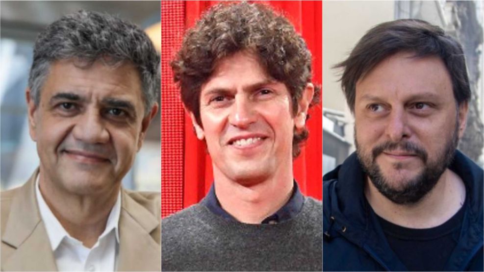 Jorge Macri, Martín Lousteau y Leandro Santoro 20230801