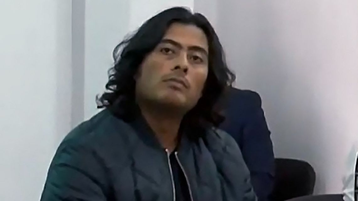 Nicolas Petro, son of Colombian President Gustavo Petro, attending a court hearing in Bogota on July 30, 2023, a day after being arrested on charges of money laundering and illicit enrichment. 