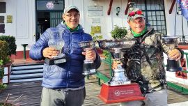 Un pique casi nulo obligó a los pescadores a trabajar duro en todo el tiempo que duró la competencia.
