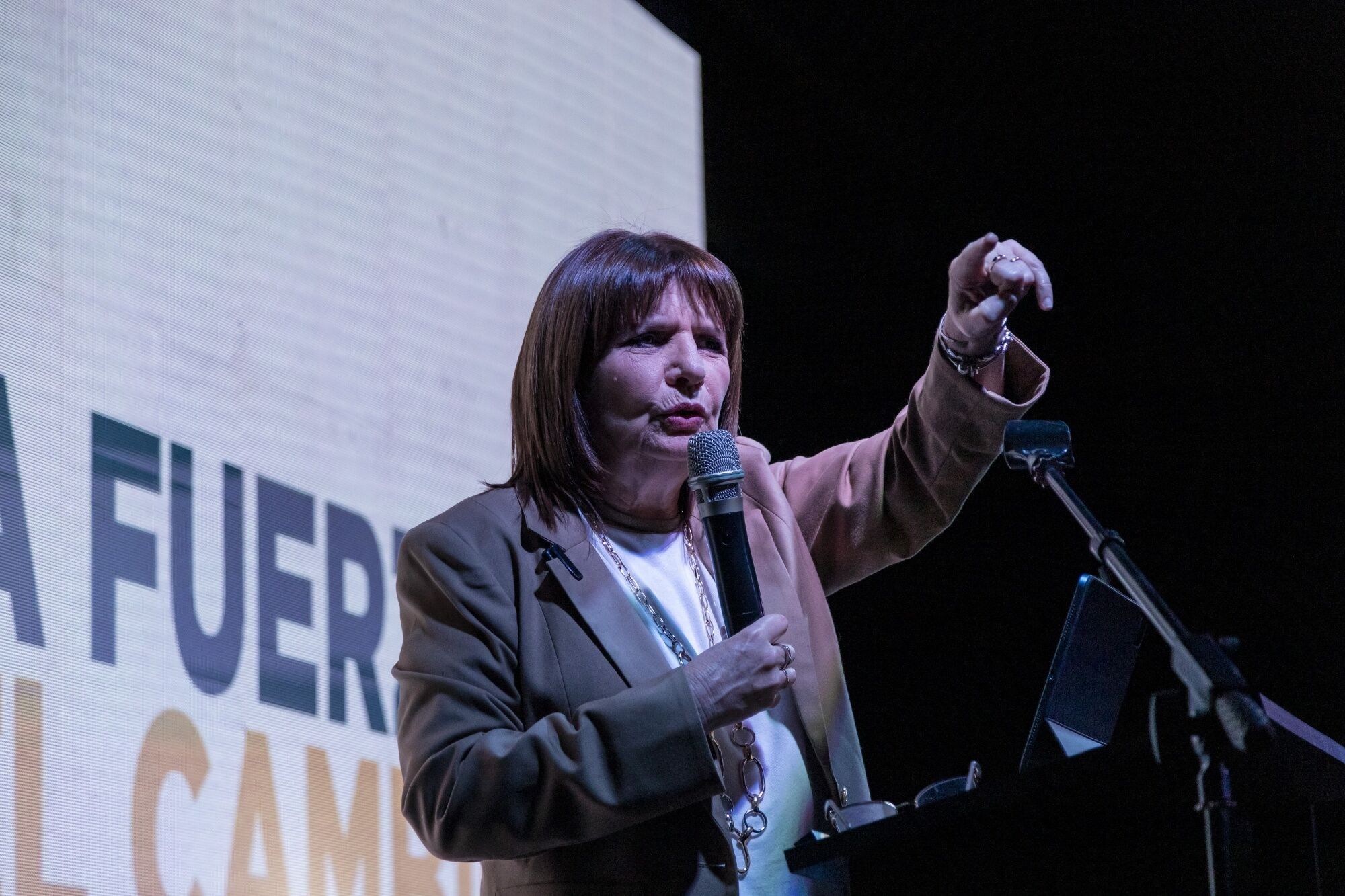 Presidential Candidate Patricia Bullrich Holds Campaign Rally 