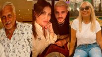 Andrés Nara, Wanda Nara, Mauro Icardi y Nora Colosimo