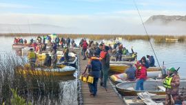 Con días donde el pique fue muy esquivo para la mayoría, hubo pescadores que lograron la difícil empresa de pescar en este complicado ámbito.