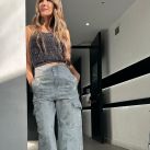 Pampita reconquistó a Roberto García Moritán con look elétrico