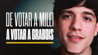 Bruno, ex militante de Milei que vota a Grabois