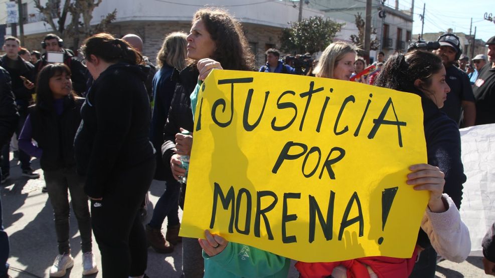 Marcha por el crimen de Morena en Lanús