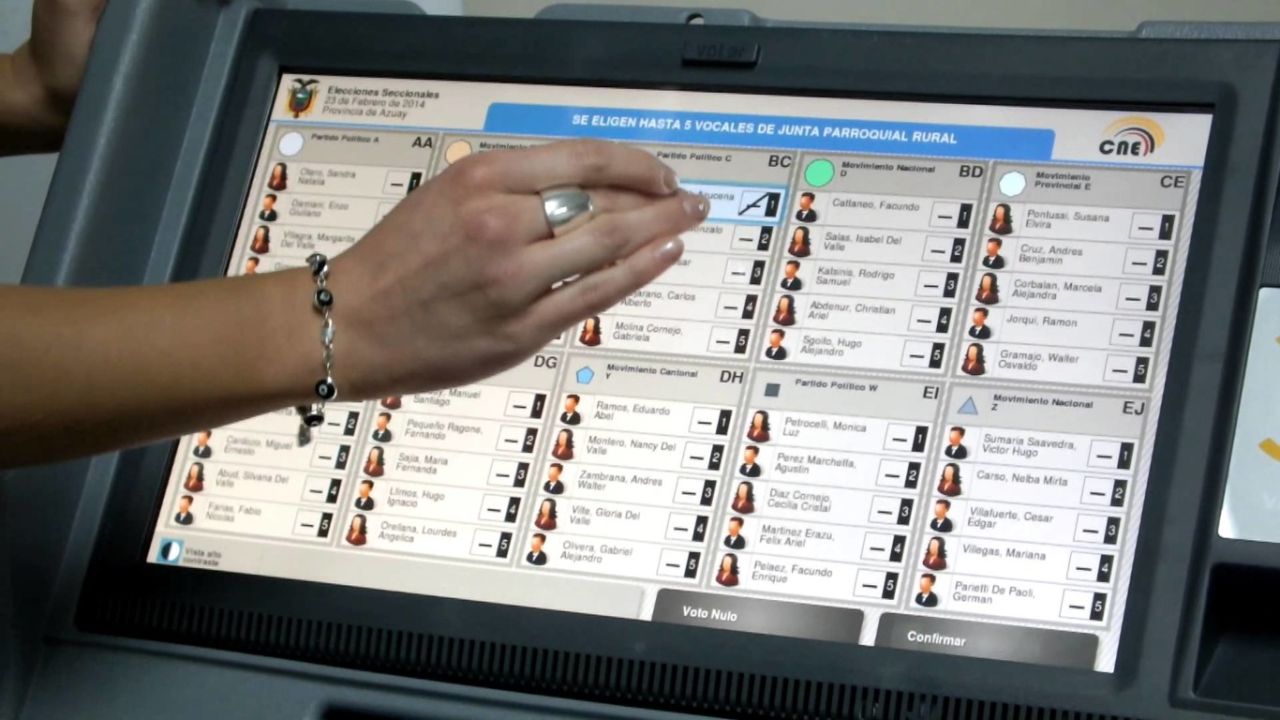 Voto electrónico | Foto:CEDOC