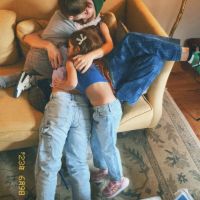 La China Suárez y sus hijos