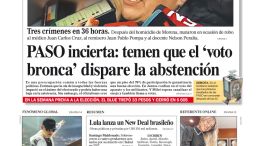 La tapa del Diario PERFIL del sábado 12 de agosto de 2023