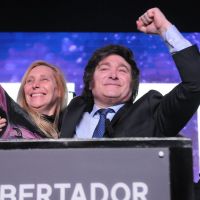 Javier Milei junto a su hermana Karina