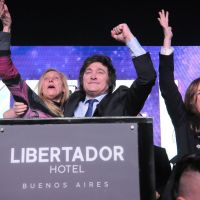 Javier Milei junto a su hermana Karina