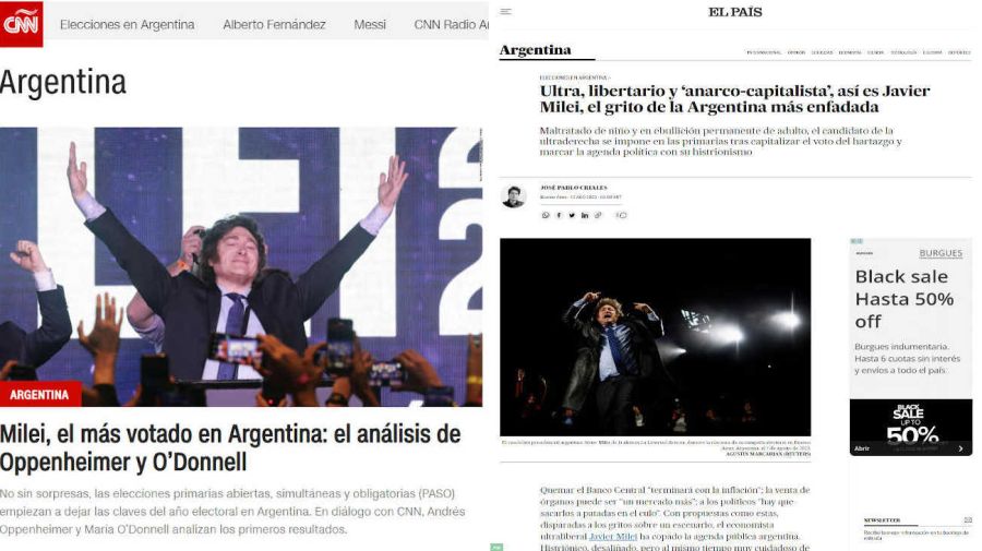 Los Medios Del Mundo Reflejaron El Triunfo De Javier Milei En Las PASO ...