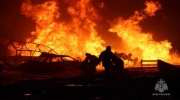 Rusia incendio en una estación de servicio 20230815