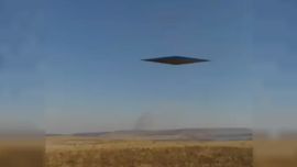 La foto del avistaje del supuesto OVNI.