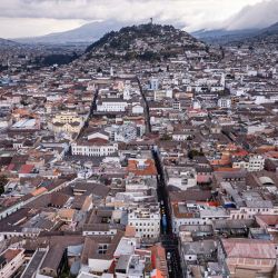 Vista aérea del centro de Quito. El próximo domingo 20 de agosto se realizarán elecciones presidenciales en Ecuador. | Foto:Martín Bernetti / AFP