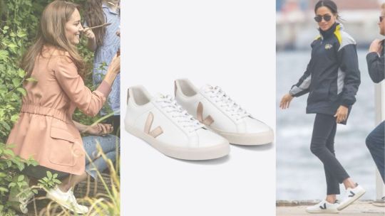 Kate Middleton y Meghan Markle comparten look con las zapatillas Veja