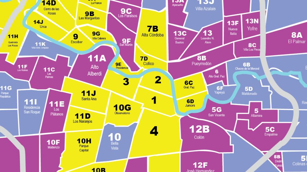 Mapa definitivo elección Capital