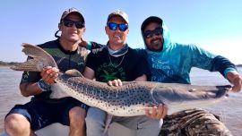 Muy cerca del límite con Chaco, Puerto Piracuá es un excelente destino de pesca, con buenos surubíes y dorados.
