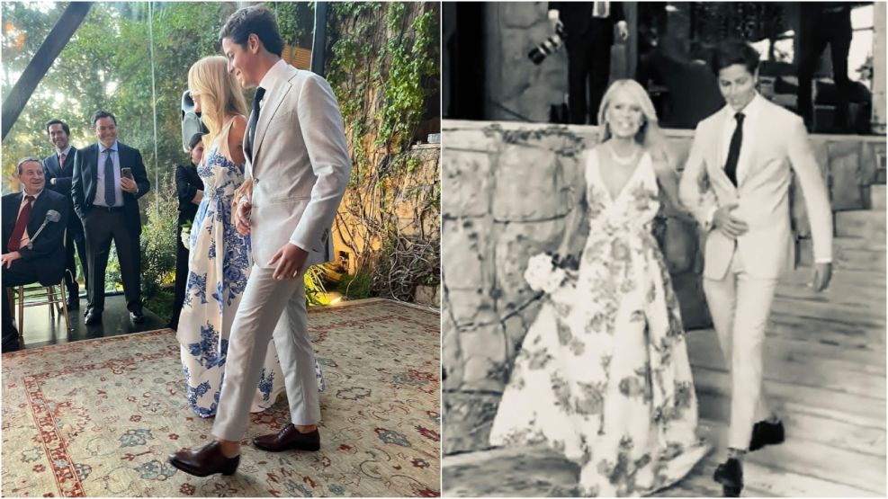 Máximo Menem hizo publicas fotos inéditas de la boda de Cecilia Bolocco y Pepo Daire