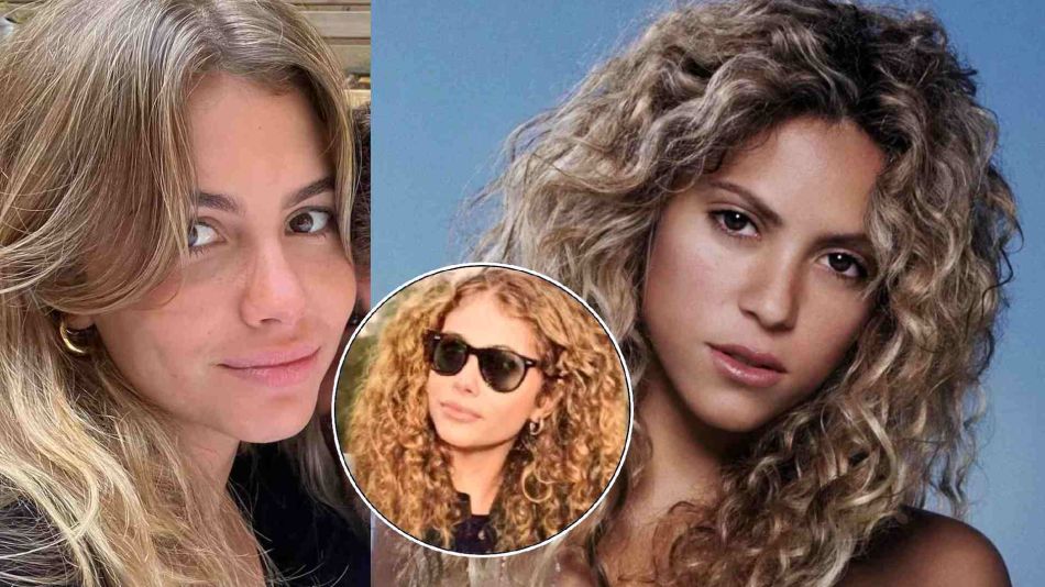 Difunden una foto de Clara Chía en la que tiene rulos como Shakira