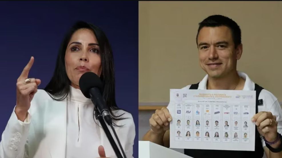 Habrá balotaje entre Luisa González, y Daniel Noboa.