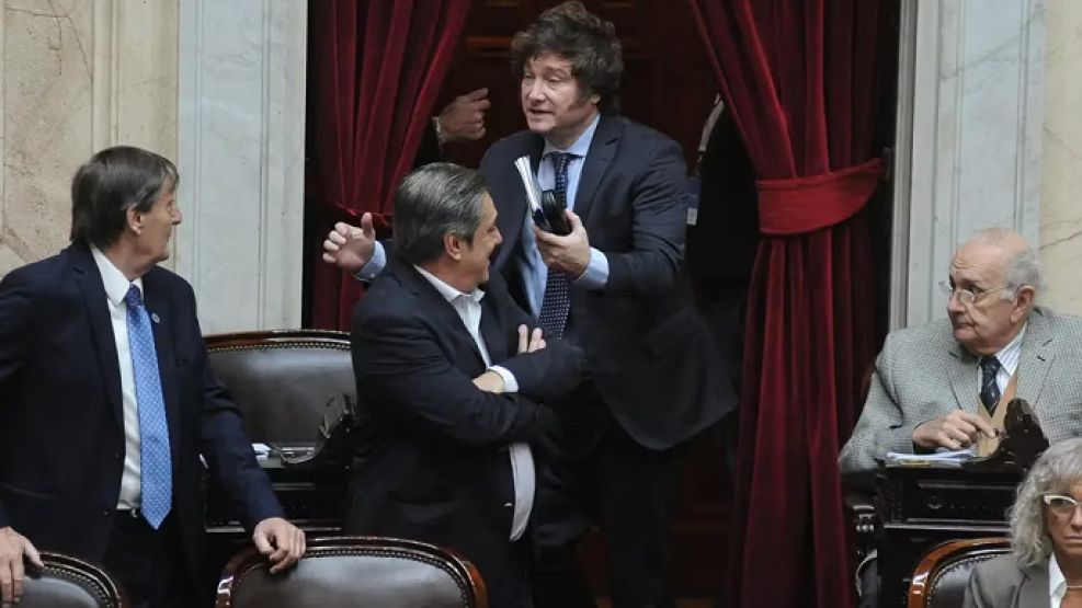 Milei en diputados