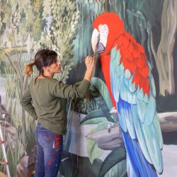 El Ecoparque de la ciudad de Buenos Aires contará con el trabajo más grande de la muralista Guadalupe Santa Cruz | Foto:CEDOC