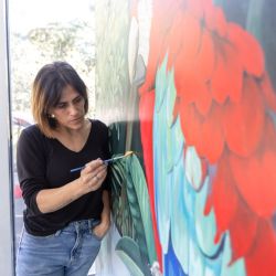 El Ecoparque de la ciudad de Buenos Aires contará con el trabajo más grande de la muralista Guadalupe Santa Cruz | Foto:CEDOC