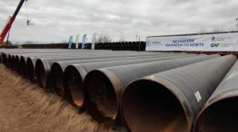 Caños del Gasoducto en Tío Pujio