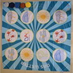 Alfombra de aprendizaje para trabajar los estados del clima para 4 y 5 años | Foto:CEDOC