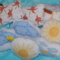 ALMOHADITAS SENSORIALES DE TELA PARA TRABAJAR LOS ESTADOS DEL CLIMA PARA 2 Y 3 AÑOS | Foto:CEDOC