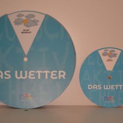 CÍRCULOS GIRATORIOS PARA EL DOCENTE Y PARA EL NIÑO PARA TRABAJAR LOS ESTADOS DEL CLIMA | Foto:CEDOC