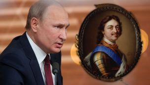 Vladimir Putin y Pedro el Grande