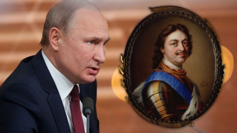 Vladimir Putin y Pedro el Grande