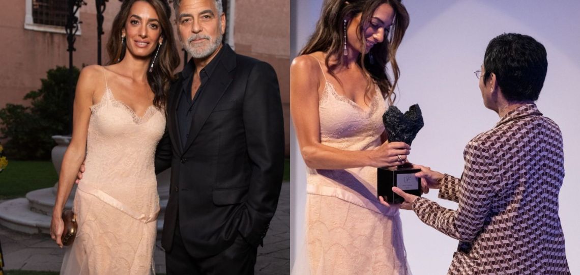 Amal Clooney luce un increíble vestido vintage en el Festival de Cine de Venecia