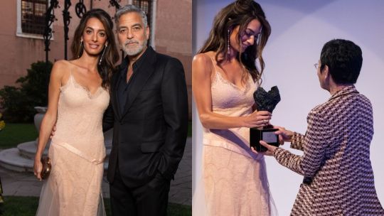 Amal Clooney luce un increíble vestido vintage en el Festival de Cine de Venecia
