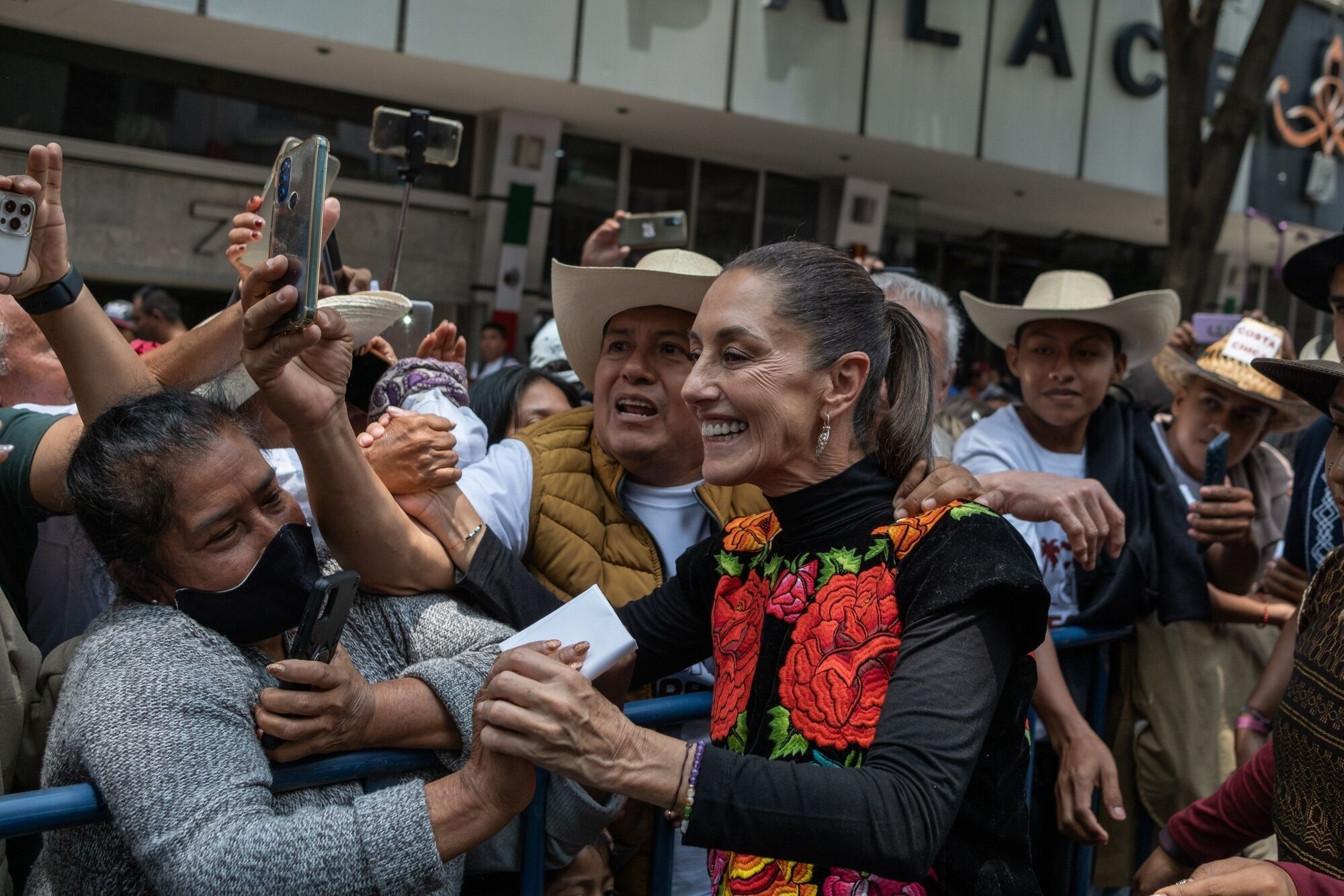 Presidential Candidate Claudia Sheinbaum Holds Campaign Rally