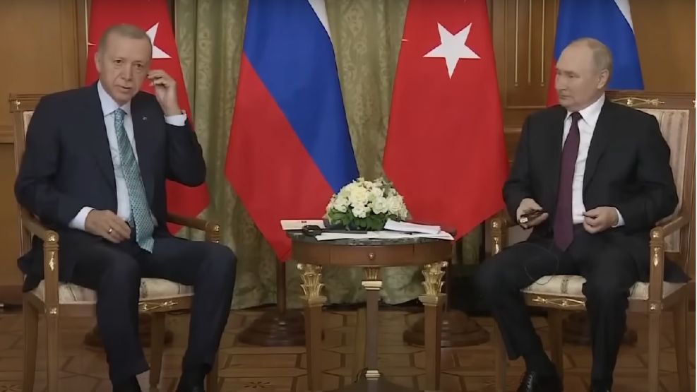 presidentes de Rusia, Vladimir Putin, y Turquía, Recep Erdogan,