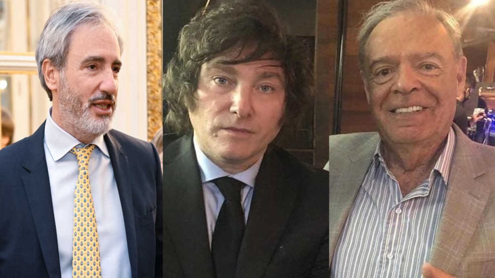 Javier Milei, Darío Epstein y Carlos Rodríguez 20230907