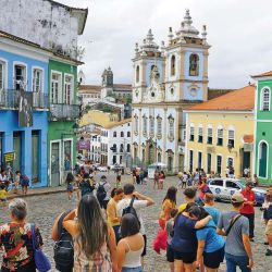 El pintoresco casco histórico de Pelourinho. De estilo colonial fue declarado Patrimonio de la Humanidad por la Unesco en 1985.