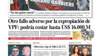 La tapa del Diario PERFIL del sábado 9 de septiembre de 2023