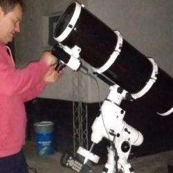 Uno de los telescopios utilizados por los especialistas.
