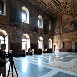 La sala de la Cancillería Apostólica en el Palazzo della Cancelleria. Roma. Foto de Alberto PIZZOLI / AFP | Foto:AFP