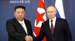 Kim Jong-un y Putin, en Rusia
